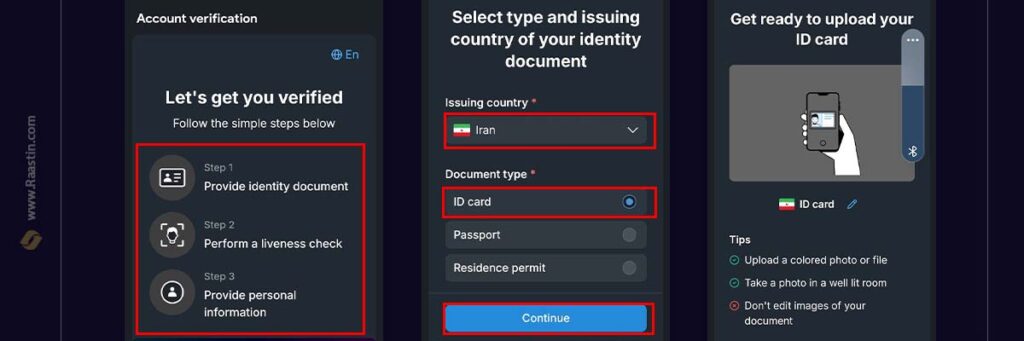 upload id card in fragment 1024x341 1 راهنمای کامل وریفای فراگمنت (Fragment) برای کاربران ایرانی